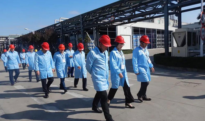 区委书记陈嵘一行到我司进行安全检查